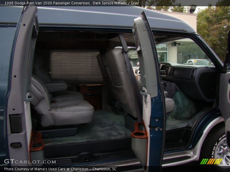 Dark Spruce Metallic / Gray 1998 Dodge Ram Van 1500 Passenger Conversion