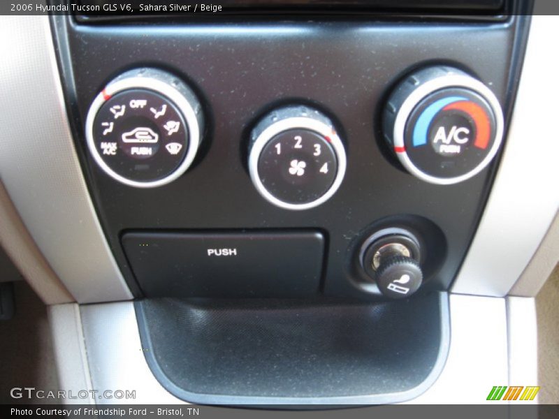 Sahara Silver / Beige 2006 Hyundai Tucson GLS V6