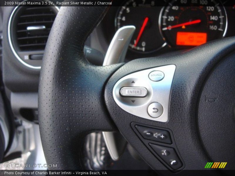 Radiant Silver Metallic / Charcoal 2009 Nissan Maxima 3.5 SV