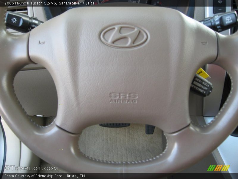 Sahara Silver / Beige 2006 Hyundai Tucson GLS V6