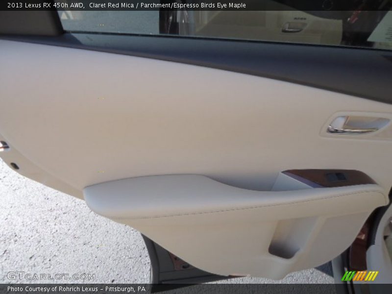 Claret Red Mica / Parchment/Espresso Birds Eye Maple 2013 Lexus RX 450h AWD