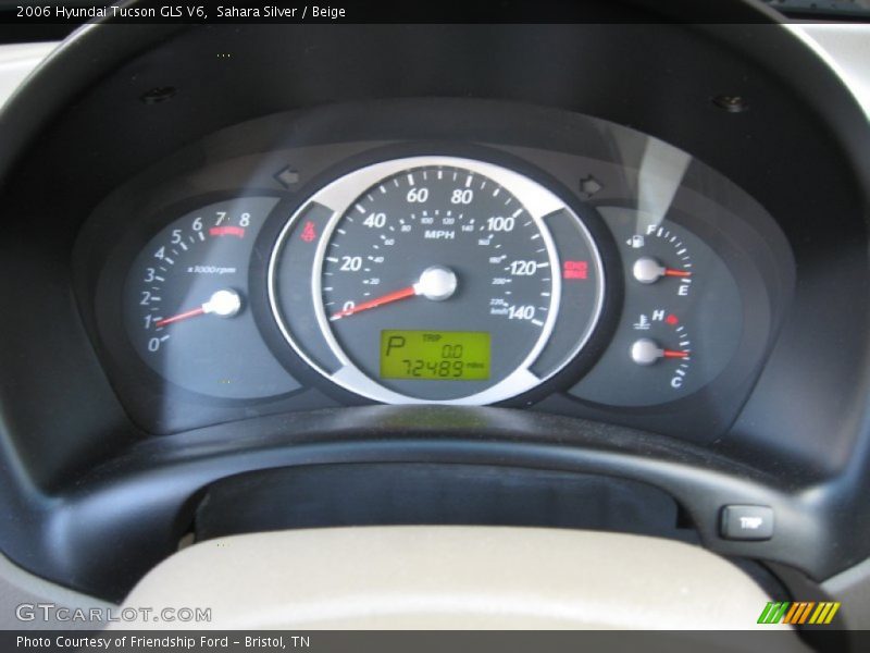 Sahara Silver / Beige 2006 Hyundai Tucson GLS V6