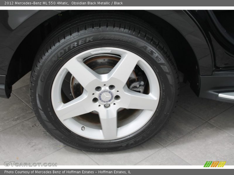 Obsidian Black Metallic / Black 2012 Mercedes-Benz ML 550 4Matic