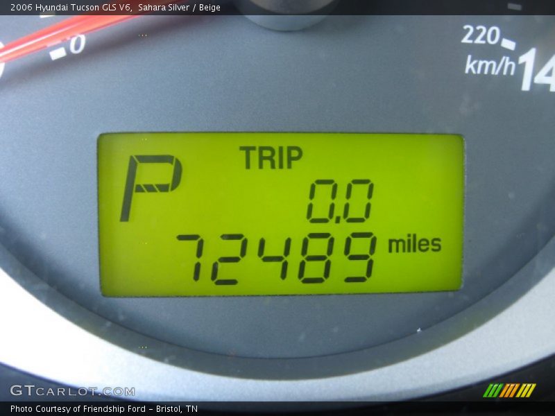 Sahara Silver / Beige 2006 Hyundai Tucson GLS V6