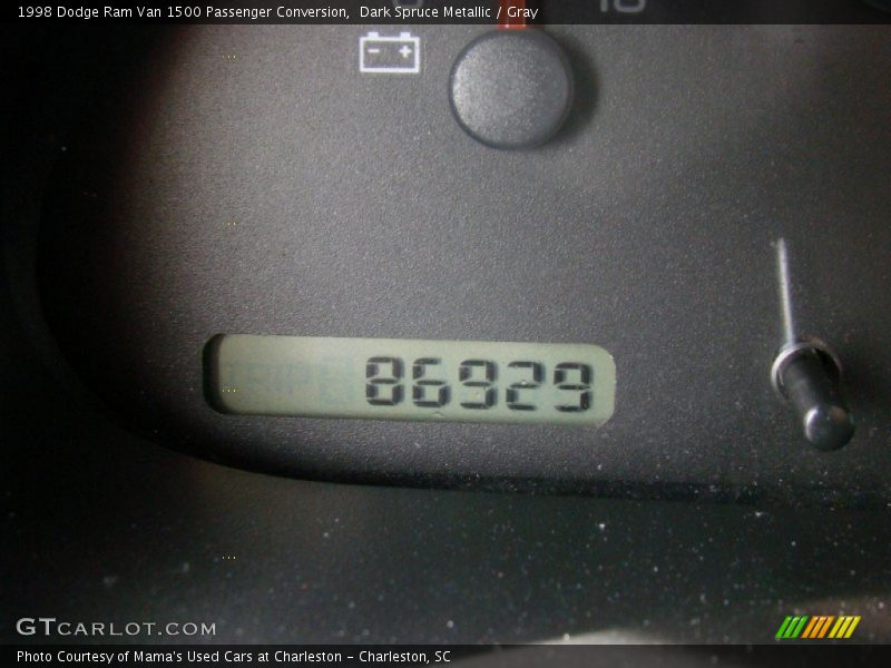 Dark Spruce Metallic / Gray 1998 Dodge Ram Van 1500 Passenger Conversion
