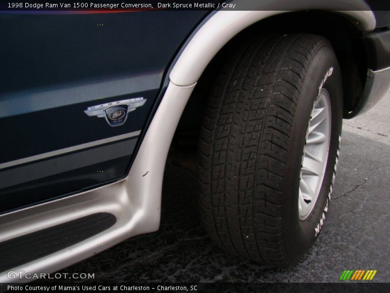Dark Spruce Metallic / Gray 1998 Dodge Ram Van 1500 Passenger Conversion