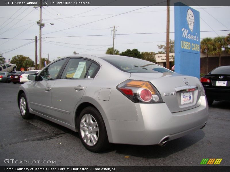 Brilliant Silver / Charcoal 2011 Nissan Altima 2.5 S