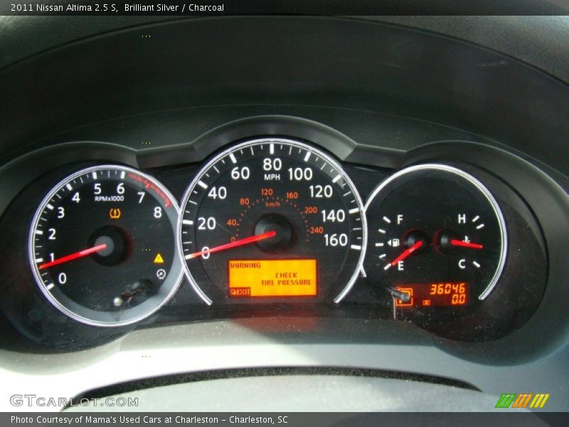 Brilliant Silver / Charcoal 2011 Nissan Altima 2.5 S