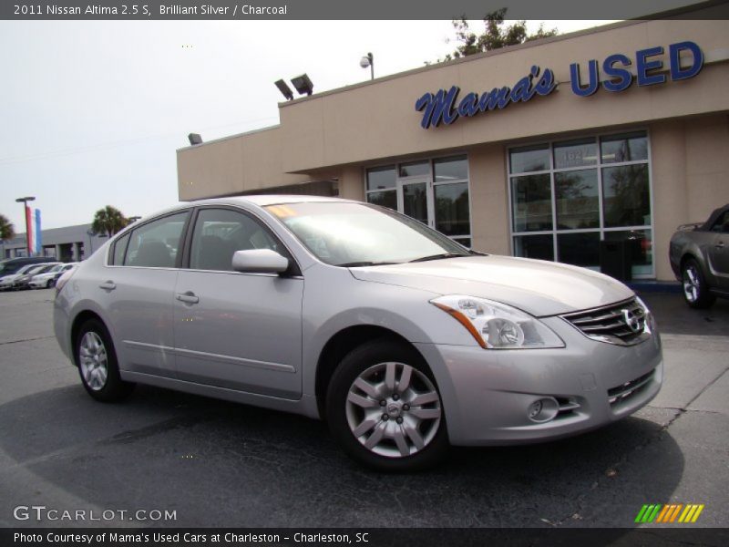 Brilliant Silver / Charcoal 2011 Nissan Altima 2.5 S