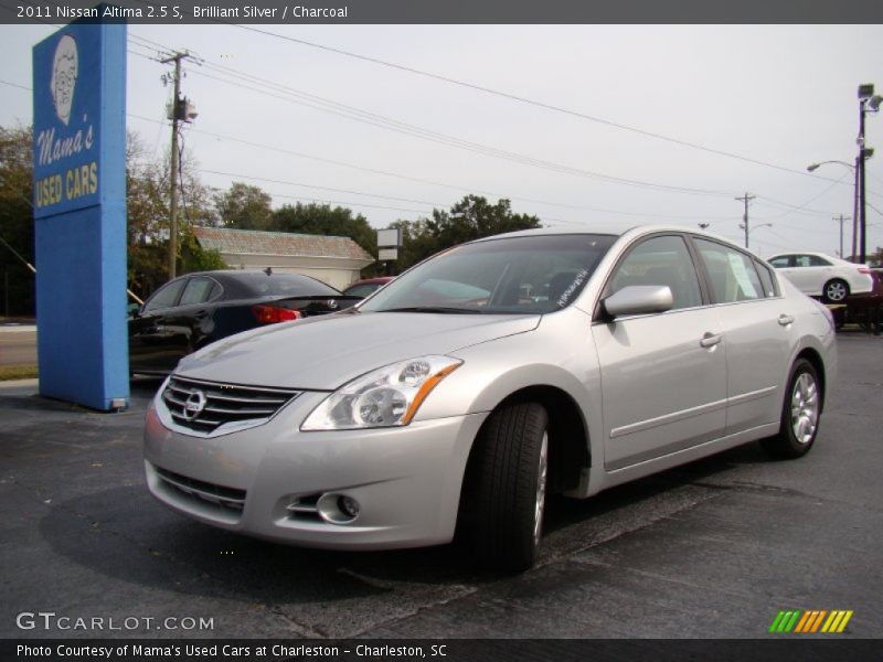 Brilliant Silver / Charcoal 2011 Nissan Altima 2.5 S