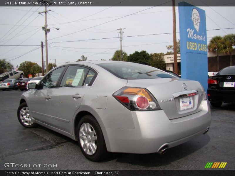 Brilliant Silver / Charcoal 2011 Nissan Altima 2.5 S