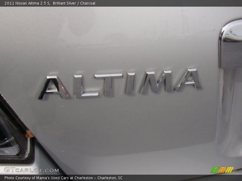 Brilliant Silver / Charcoal 2011 Nissan Altima 2.5 S