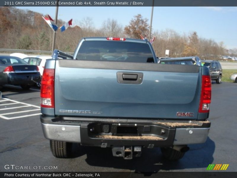 Stealth Gray Metallic / Ebony 2011 GMC Sierra 2500HD SLT Extended Cab 4x4