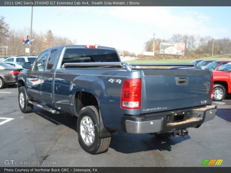 Stealth Gray Metallic / Ebony 2011 GMC Sierra 2500HD SLT Extended Cab 4x4