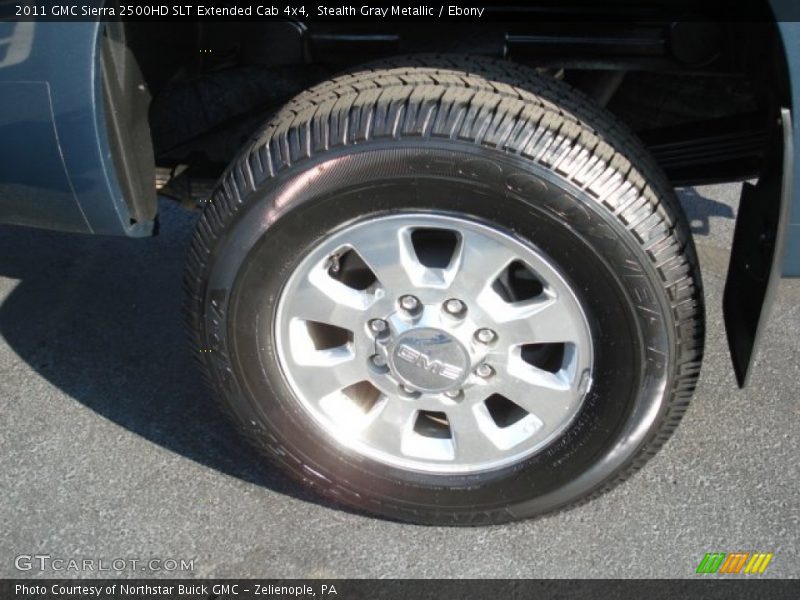 Stealth Gray Metallic / Ebony 2011 GMC Sierra 2500HD SLT Extended Cab 4x4