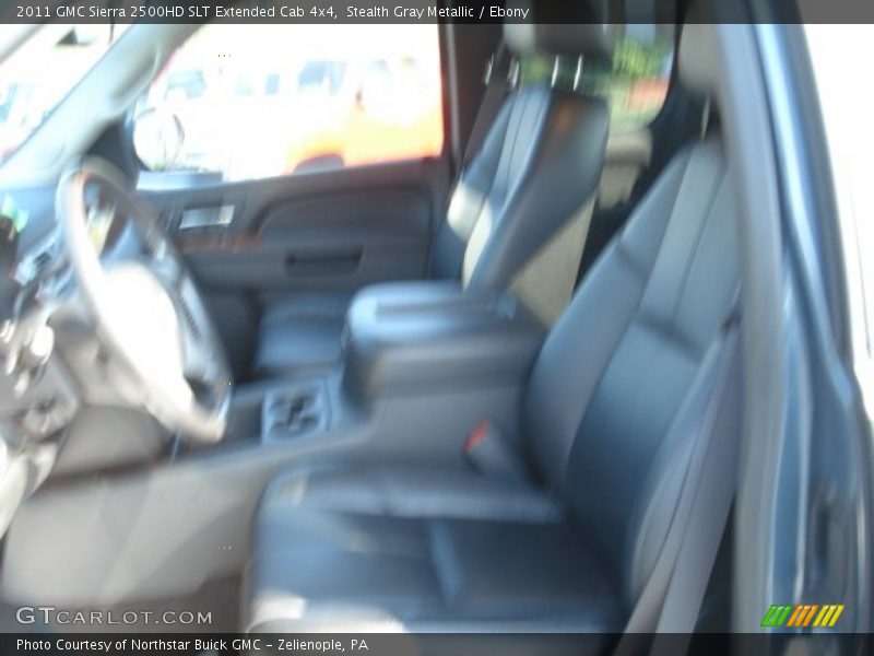 Stealth Gray Metallic / Ebony 2011 GMC Sierra 2500HD SLT Extended Cab 4x4