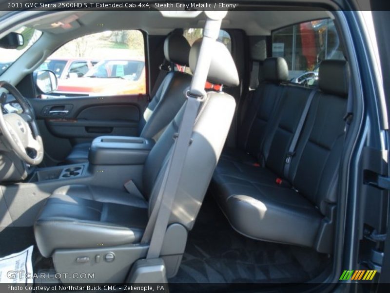 Stealth Gray Metallic / Ebony 2011 GMC Sierra 2500HD SLT Extended Cab 4x4