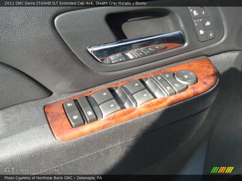 Stealth Gray Metallic / Ebony 2011 GMC Sierra 2500HD SLT Extended Cab 4x4