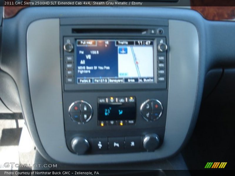 Stealth Gray Metallic / Ebony 2011 GMC Sierra 2500HD SLT Extended Cab 4x4