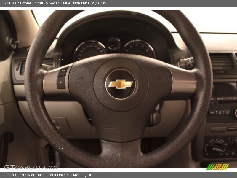 Blue Flash Metallic / Gray 2008 Chevrolet Cobalt LS Sedan