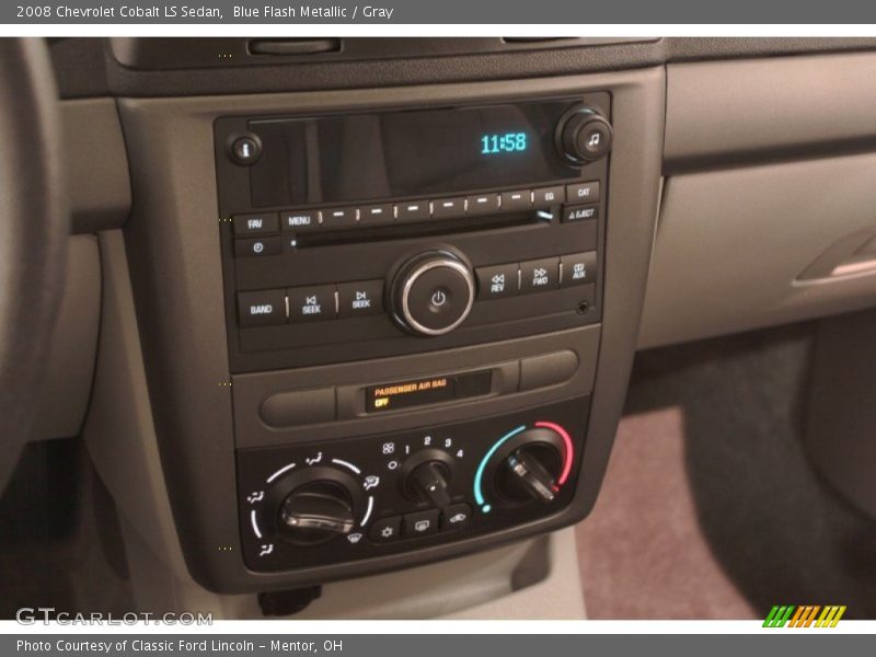Blue Flash Metallic / Gray 2008 Chevrolet Cobalt LS Sedan