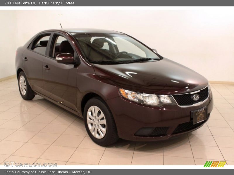 Dark Cherry / Coffee 2010 Kia Forte EX
