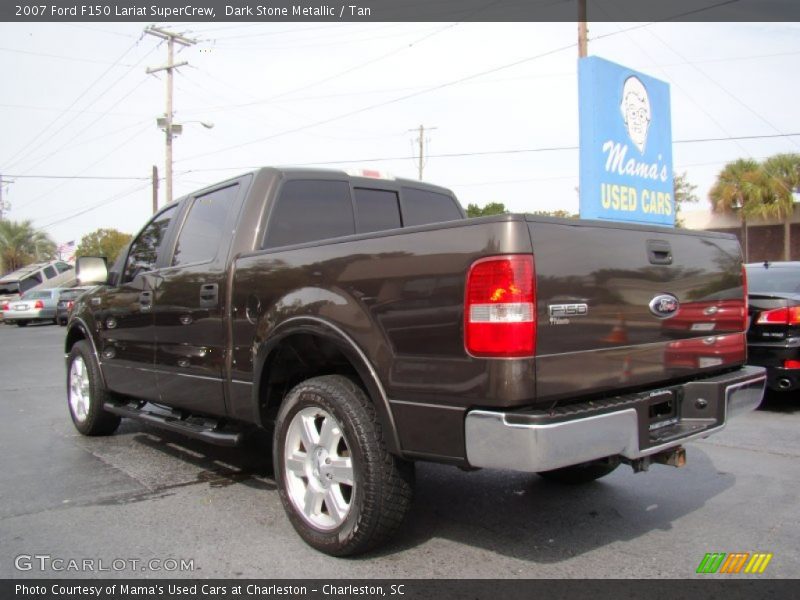 Dark Stone Metallic / Tan 2007 Ford F150 Lariat SuperCrew