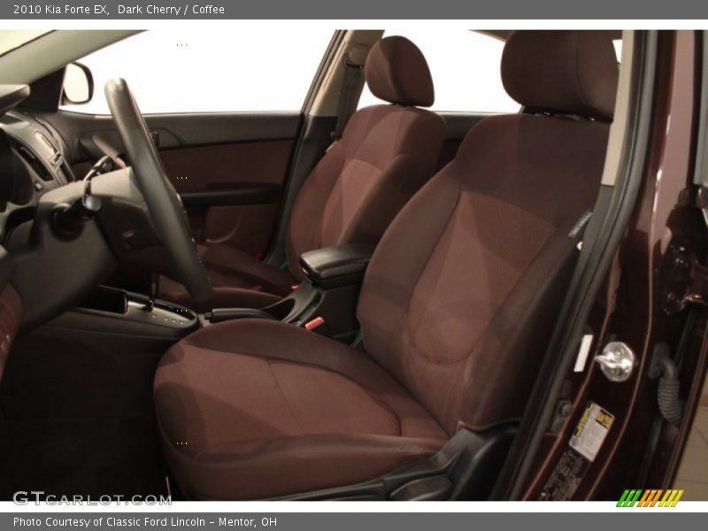  2010 Forte EX Coffee Interior