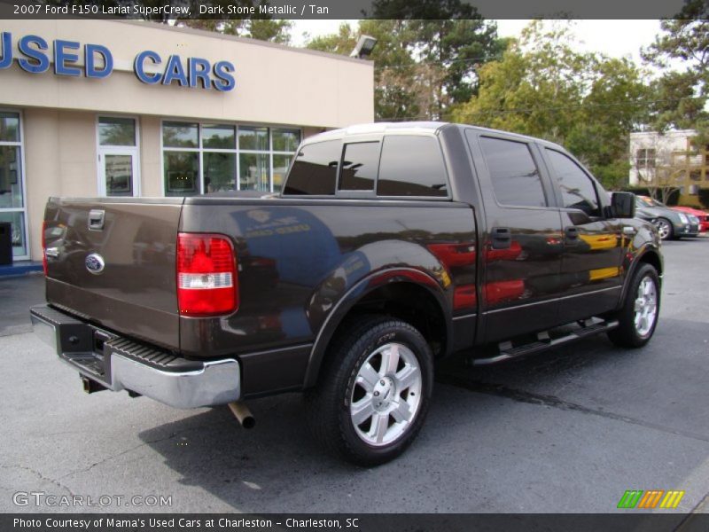 Dark Stone Metallic / Tan 2007 Ford F150 Lariat SuperCrew