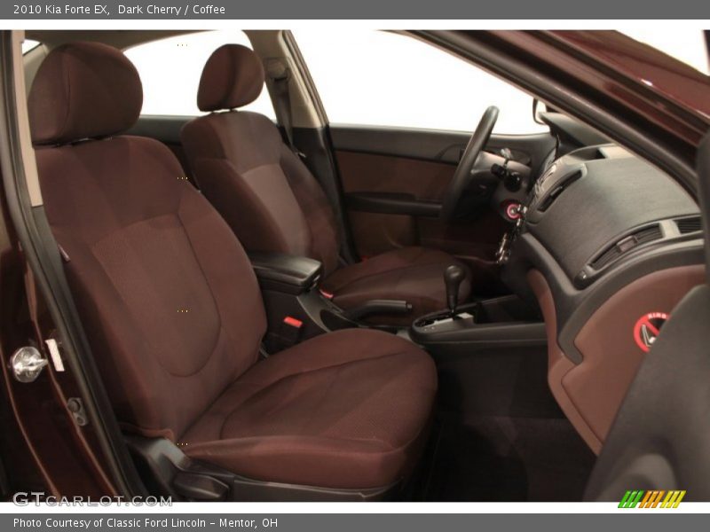  2010 Forte EX Coffee Interior