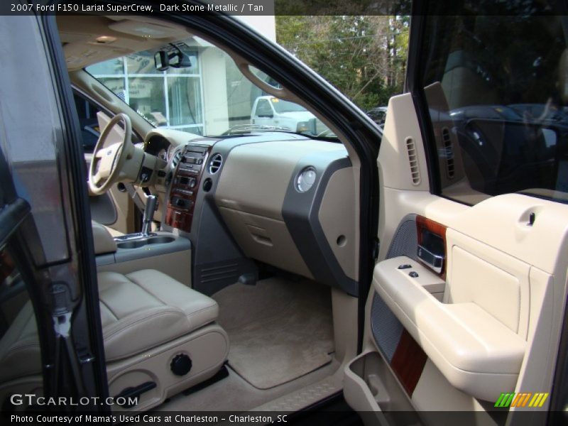 Dark Stone Metallic / Tan 2007 Ford F150 Lariat SuperCrew
