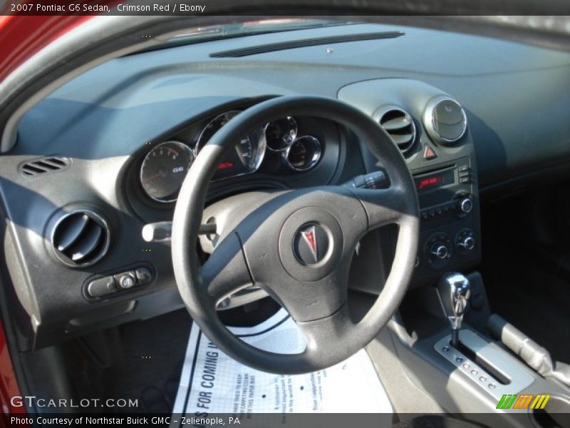 Crimson Red / Ebony 2007 Pontiac G6 Sedan