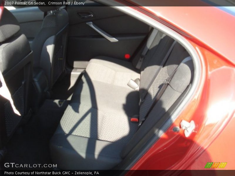 Crimson Red / Ebony 2007 Pontiac G6 Sedan