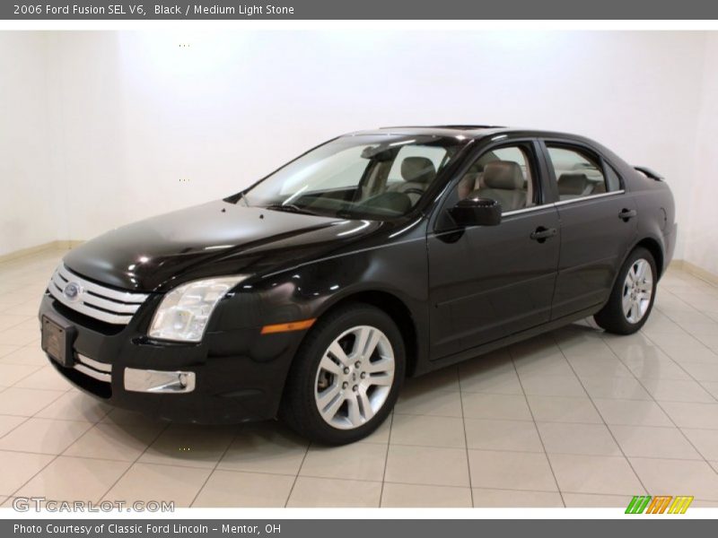 Black / Medium Light Stone 2006 Ford Fusion SEL V6