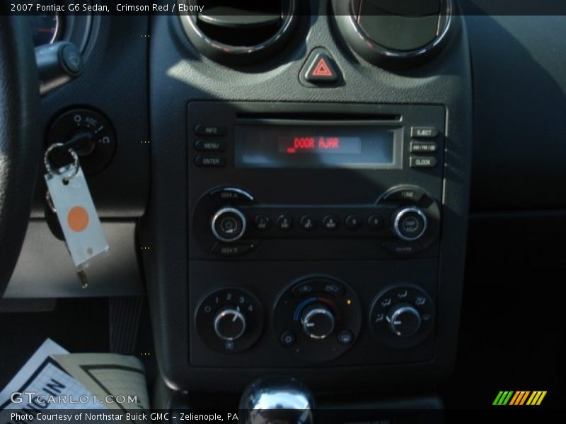 Crimson Red / Ebony 2007 Pontiac G6 Sedan