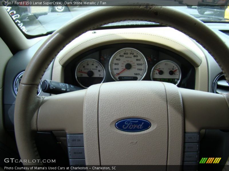 Dark Stone Metallic / Tan 2007 Ford F150 Lariat SuperCrew