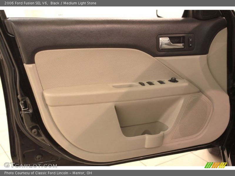 Black / Medium Light Stone 2006 Ford Fusion SEL V6