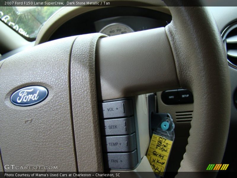 Dark Stone Metallic / Tan 2007 Ford F150 Lariat SuperCrew