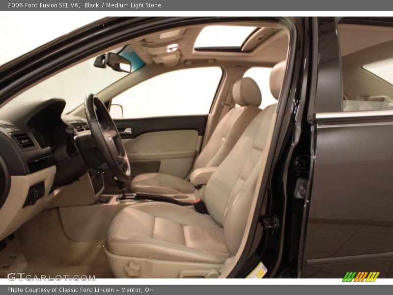 Black / Medium Light Stone 2006 Ford Fusion SEL V6
