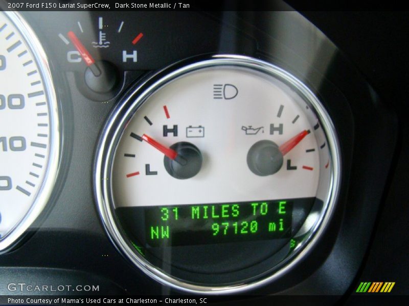 Dark Stone Metallic / Tan 2007 Ford F150 Lariat SuperCrew