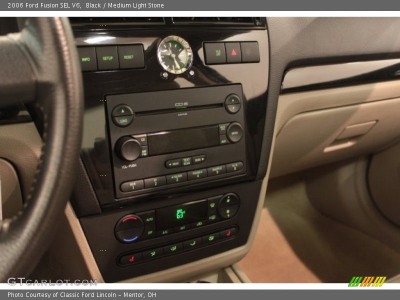 Black / Medium Light Stone 2006 Ford Fusion SEL V6