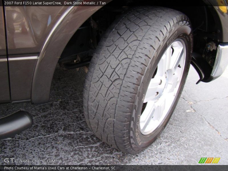 Dark Stone Metallic / Tan 2007 Ford F150 Lariat SuperCrew