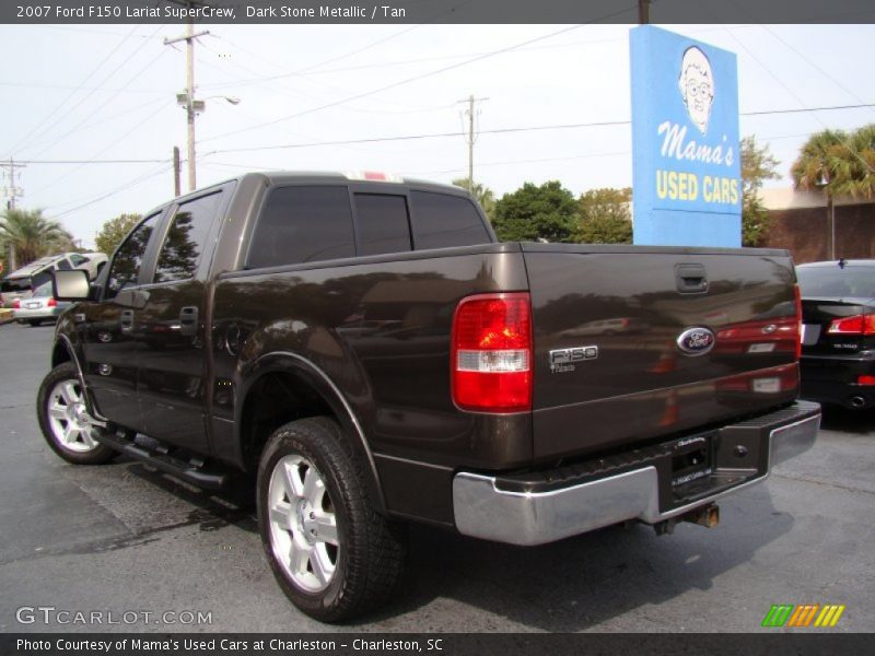 Dark Stone Metallic / Tan 2007 Ford F150 Lariat SuperCrew