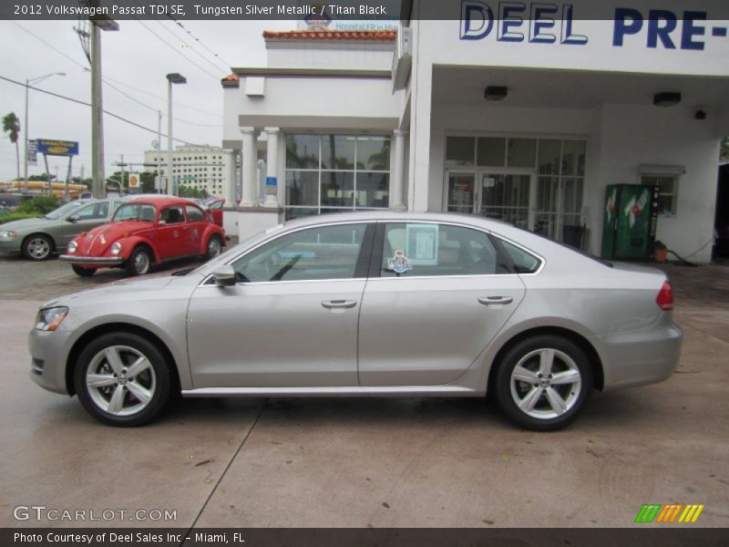 Tungsten Silver Metallic / Titan Black 2012 Volkswagen Passat TDI SE
