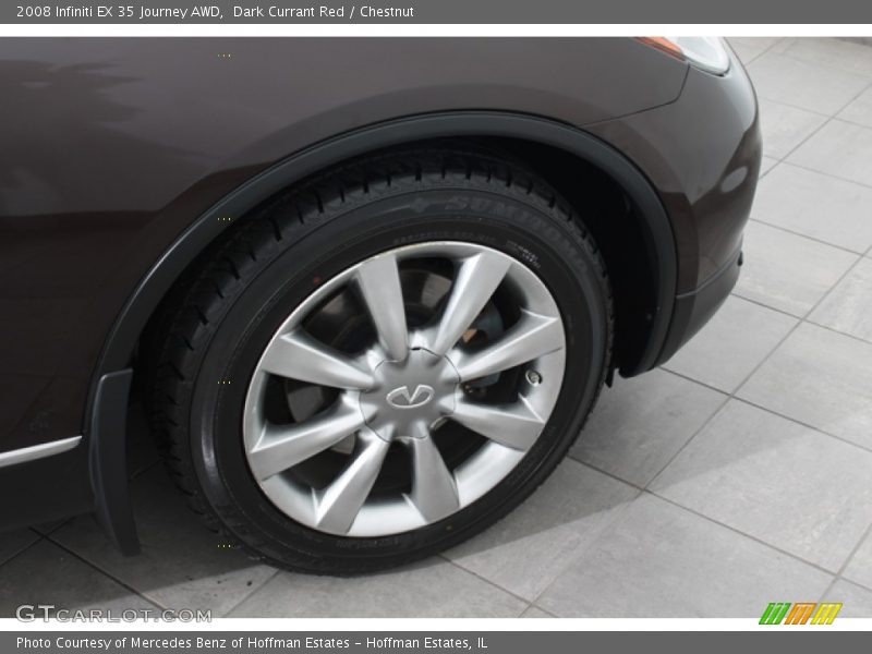 Dark Currant Red / Chestnut 2008 Infiniti EX 35 Journey AWD