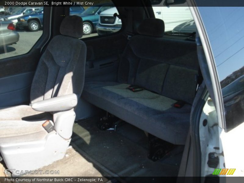 Bright White / Mist Grey 2000 Dodge Caravan SE
