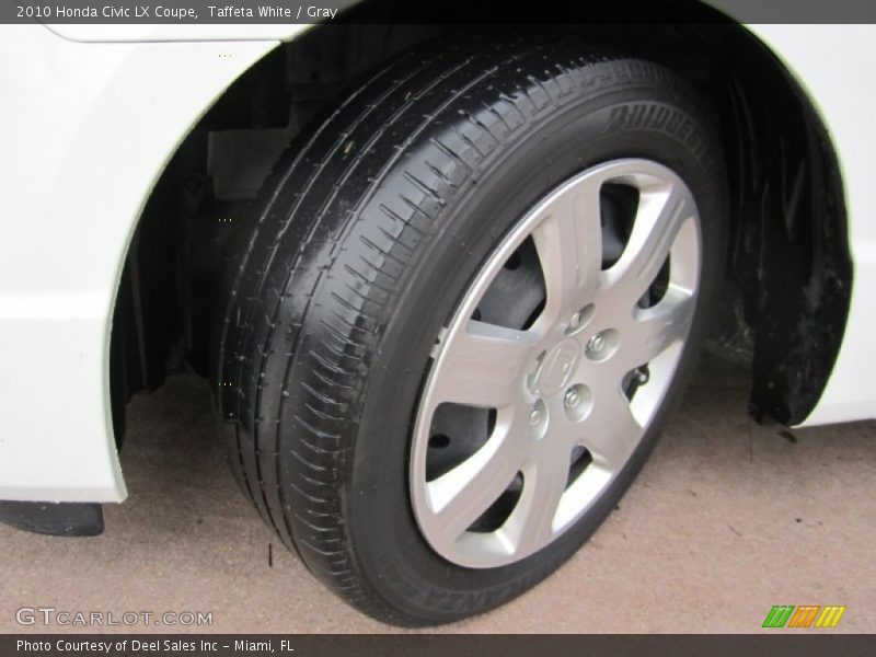 Taffeta White / Gray 2010 Honda Civic LX Coupe