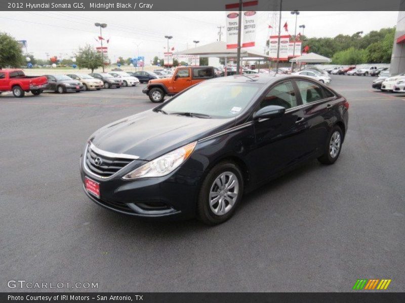 Midnight Black / Gray 2012 Hyundai Sonata GLS