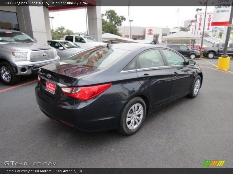 Midnight Black / Gray 2012 Hyundai Sonata GLS