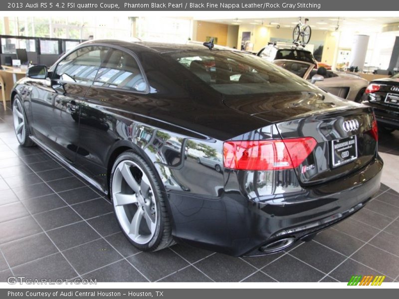 Phantom Black Pearl / Black Fine Nappa Leather/Rock Gray Stitching 2013 Audi RS 5 4.2 FSI quattro Coupe